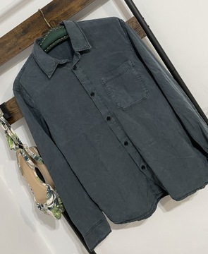 35 vintage wygodna klasyczna Zara M luźna kieszonka lniana