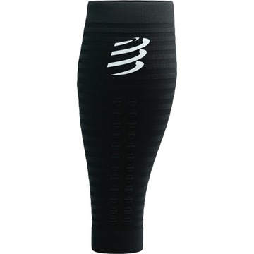 Opaski Kompresyjne na Łydki Lekkie COMPRESSPORT R2 AERO Czarne/Białe T1
