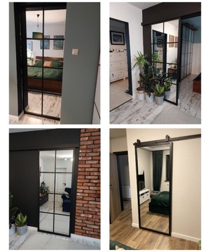 Раздвижные стеклянные двери лофт 75 Float 6 мм 10 полей