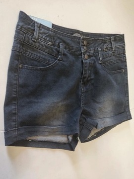 New look spodenki szorty jeansowe czarne NOWE 40