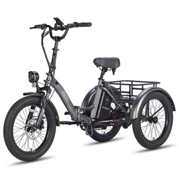 Трехколесный велосипед Fafrees 48 В 500 Вт складной электрический велосипед 3-колесный толстый велосипед