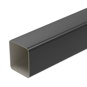 Rura spustowa prostokątna 70x80mm GALECO PVC2 Grafit 7021 długość 3mb