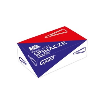 Spinacze Grand trójkątne 25mm 100szt srebrny x 10