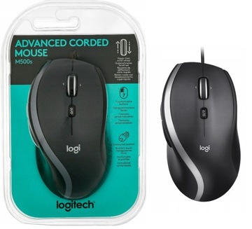 Káblová myš Logitech M500s optický senzor