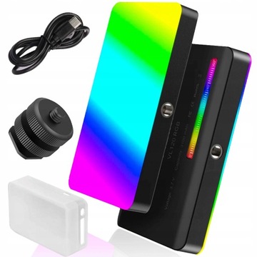 Профессиональная светодиодная студийная лампа, светодиодное освещение RGB, АККУМУЛЯТОР 3100 мАч