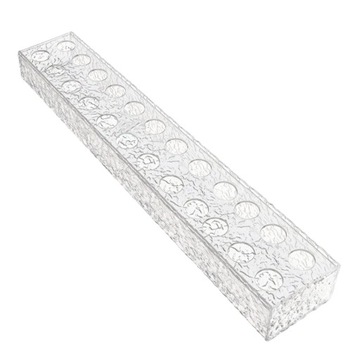 Przezroczysty akrylowy długi wazon 60 cm x 10 cm