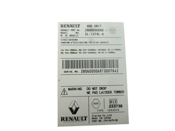 TUNER AUTORÁDIO MODUL NAVIGACE GPS RENAULT LATITUDE 280600006R