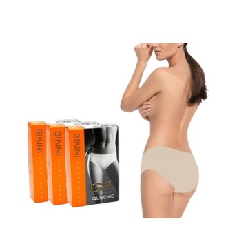 Majtki Gatta BIKINI QUEENIE rozm. L beżowe 3-PAK