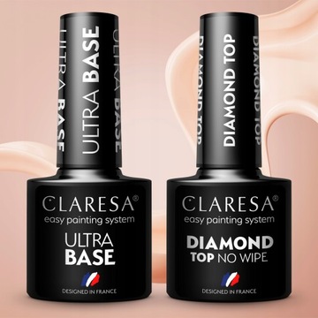 NEONY FLUO CLARESA 5+2 Lakiery hybrydowe top baza