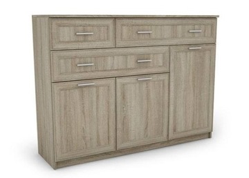 Komoda dąb sonoma 150 cm szafka meble szuflady