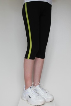 Леггинсы 3/4, Рыбацкие леггинсы, Полосы, размер 140, размер 110-158