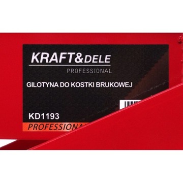 Гильотина для укладки кирпича Kraft&Dele - размеры резки 420 x 140 мм