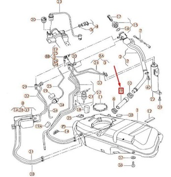 WAZ PALIVOVÝ DO VOLKSWAGEN FOX 5Z0201153