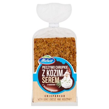 Melvit Pieczywo chrupkie żytnie z kozim serem 130g