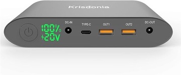 GENERATOR ELEKTRYCZNY PRĄDU KRISDONIA AC POWER BANK 25000MAH DO LAPTOPA
