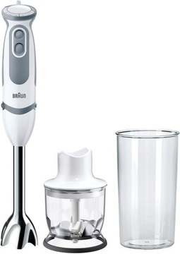 BLENDER RĘCZNY ZE STOPKĄ MIKSUJĄCĄ ZE STALI ZESTAW 3 CZĘŚCIOWY 1000W