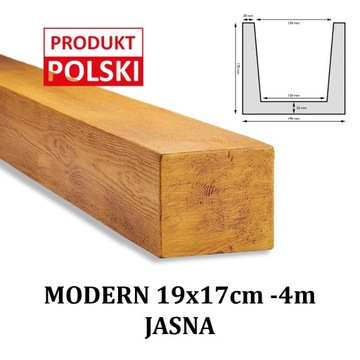 BELKI RUSTYKALNE BELKA MODERN Imitacja 19x17 4m