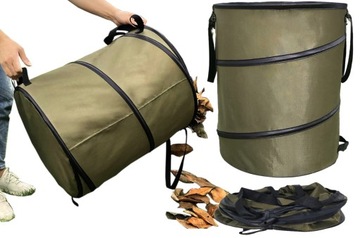 POJEMNIK KOSZT TORBA SKŁADANA NA LIŚCIE TRAWĘ 115L