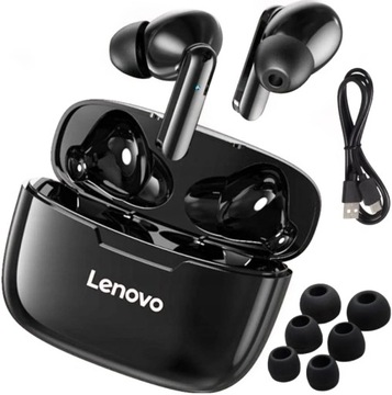 SŁUCHAWKI BEZPRZEWODOWE LENOVO XT90 WODOODPORNE + POWERBANK