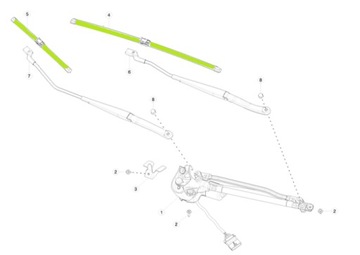 Tesla S pióra wycieraczki 105149500A 105149600A