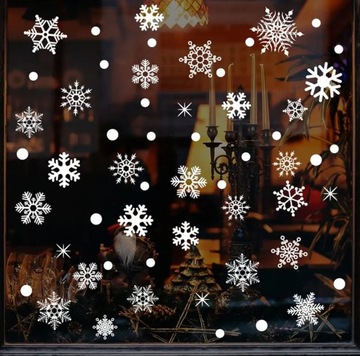 РОЖДЕСТВЕНСКИЕ НАКЛЕЙКИ РОЖДЕСТВЕНСКИЕ УКРАШЕНИЯ ОКНА СНЕЖИНКИ РОЖДЕСТВО
