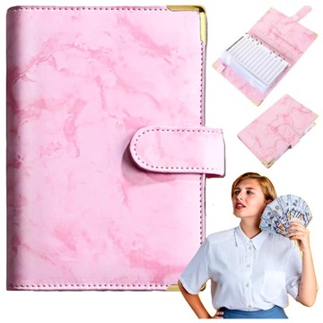 PLANER BUDŻETOWY OSZCZĘDNOŚCIOWY NA PIENIĄDZE KARTY SEGREGATOR ORGANIZER