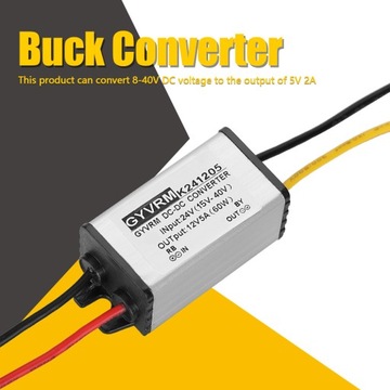 Понижающий преобразователь постоянного тока с 24 В в 12 В.