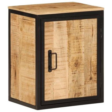 SZAFKA ŁAZIENKOWA 40X30X50CM LITE DREWNO MANGO I ŻELAZO