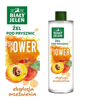 Żel pod prysznic brzoskwinia Shower Power Biały Jeleń 400ml 1 sztuka