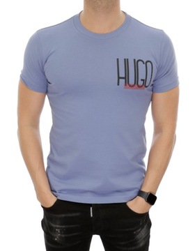 HUGO BOSS T-SHIRT KOSZULKA MĘSKA FIOLETOWA M