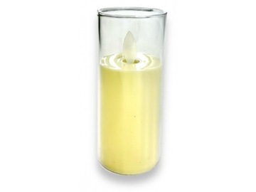 ŚWIECZKI DEKORACYJNE LED Z RUCHOMYM PŁOMIENIEM W OBUDOWIE 12,5 cm