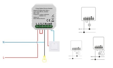 Световой модуль MINI DIMMER 1 цепь ZigBee TUYA Home Assistant #без N