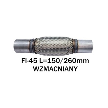 ГИБКИЙ СОЕДИНИТЕЛЬ ГЛУШИТЕЛЯ FI-45 С ТРУБКАМИ