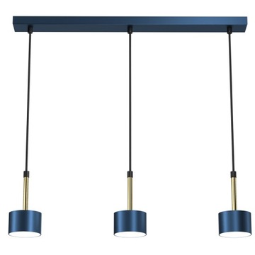 Lampa wisząca ARENA BLUE/GOLD 3xGX53 | MLP7773 Mil