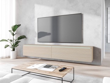 Szafka RTV Lowboard D 180cm DĄB GAJA LAMELE