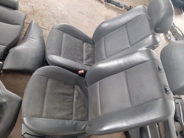 Сиденья универсал Е46, черная кожа, боковины дивана