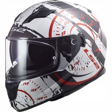 KASK LS2 FF320 STREAM EVO TACHO WHITE BLACK RED M