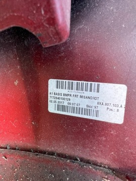 AUDI A1 FACELIFT 8X0 ALLROAD NÁRAZNÍK PŘEDNÍ