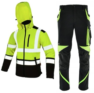SPODNIE ROBOCZE ubranie NEOFLEX + Kurtka SOFTSHELL