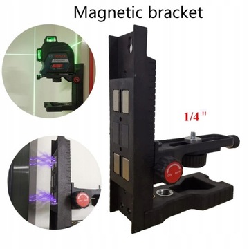 UCHWYT MAGNETYCZNY ŚCIENNY DO LASERÓW 1/4''
