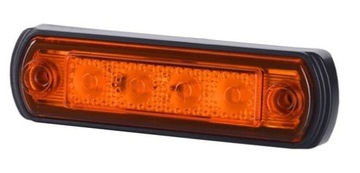 LAMPA OBRYSOWA LED 12/24V POMARAŃCZOWA LD 944