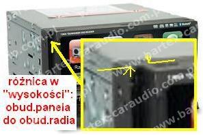 Рамка магнитолы VW Transporter T5 РАДИО 2din 61190