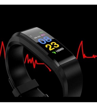 Smartband, умный браслет, шагомер, черный