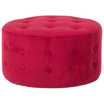 Puf welurowy 55 cm czerwony TAMPA Lumarko!