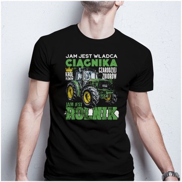 Koszulka męska prezent dla Rolnika CIĄGNIK TRAKTOR john deere Jam jest XS