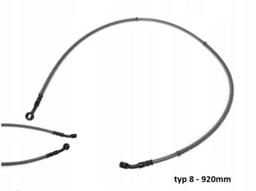 ТОРМОЗНОЙ ШЛАНГ МЕТАЛЛИЧЕСКАЯ ОПЛЕТКА ЗАДНИЙ - ПЕРЕДНИЙ