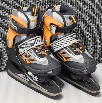 HY SKATE łyżwy hokejowe regulowane 28 - 31 Torba ochraniacze Jak nowe.