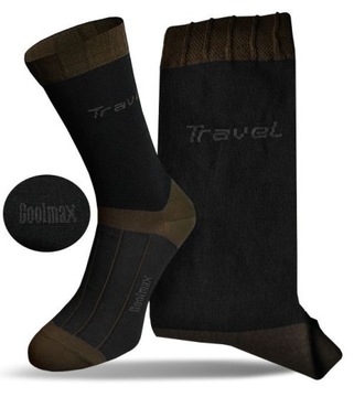 SKARPETY TRAVEL COOLMAX CAŁOROCZNE TERMOAKT. 39-42