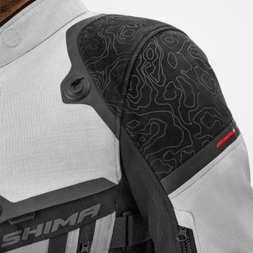 Текстильная мотокуртка SHIMA TRACKER LIGHT GREY серая БЕСПЛАТНО