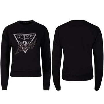 GUESS BLUZA DAMSKA CN ICON SWEATSHIRT BLACK r. XS